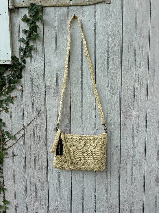 Kaleidoscope Handbags - Kaleidoscope Accessories Natural Crochet Crossbody Bag | NWT